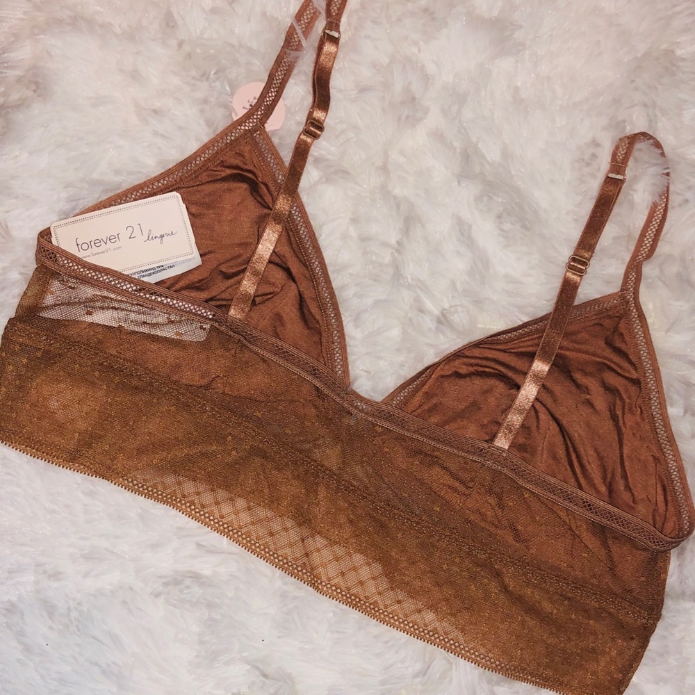 New Tan Mesh Bralette